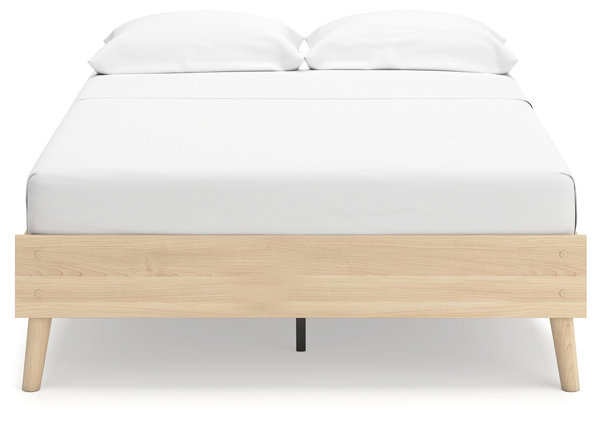 Cabinella 3-Piece Full Platform Bed with Dresser and Chest (Full Platform Bed, Dresser, Chest of Drawers)