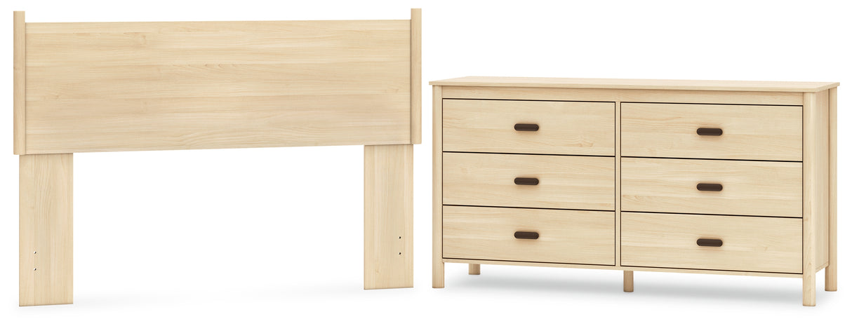 Cabinella 2-Piece Queen Panel Headboard with Dresser (Queen Panel Headboard, Dresser)