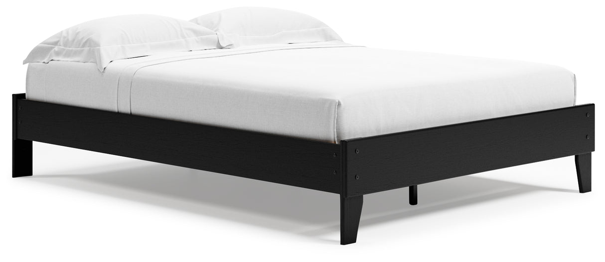 Finch 2-Piece Queen Platform Bed with Dresser (Queen Platform Bed, Dresser)