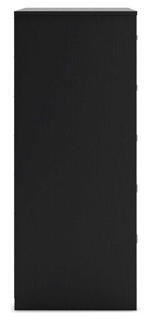 Finch 5-Piece Queen Panel Platform Bed with Dresser, Chest and Nightstand (Queen Platform Bed, Queen Panel Headboard, Dresser, Chest of Drawers, Nightstand)