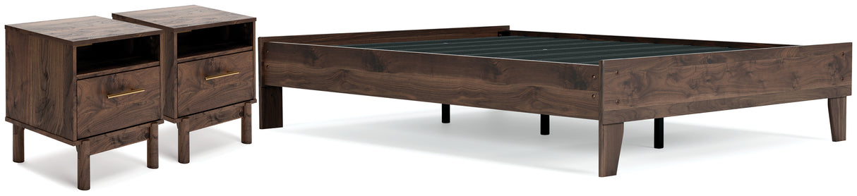 EB3660 3-Piece Platform Bed with 2 Nightstands