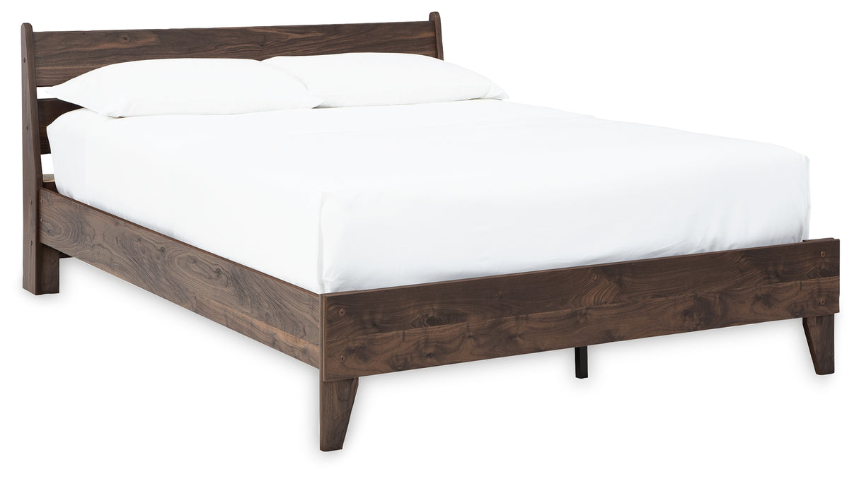 EB3660 5-Piece Full Platform Bed with Dresser and 2 Nightstands (Calverson Full Platform Bed, Calverson Full Panel Headboard, Calverson Dresser, Calverson Nightstand, Calverson Nightstand)