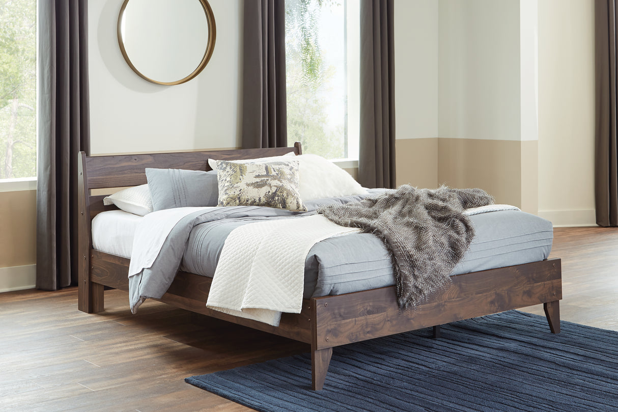 EB3660 5-Piece Queen Platform Bed with Dresser and 2 Nightstands (Calverson Queen Platform Bed, Calverson Queen Panel Headboard, Calverson Dresser, Calverson Nightstand, Calverson Nightstand)