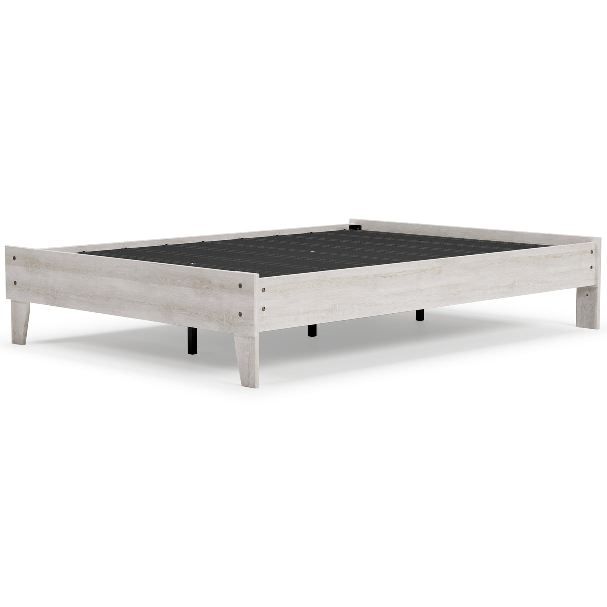 Shawburn 2-Piece Full Platform Bed with Mattress (Full Platform Bed, Chime 8 Inch Memory Foam Full Mattress in a Box)