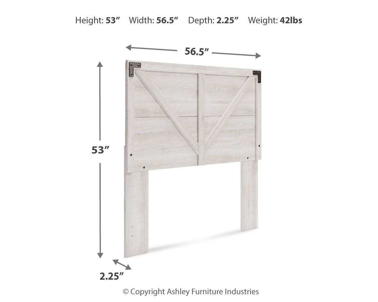Shawburn 4-Piece Full Panel Headboard with Dresser and 2 Nightstands (Full Crossbuck Panel Headboard, Dresser, Nightstand, Nightstand)