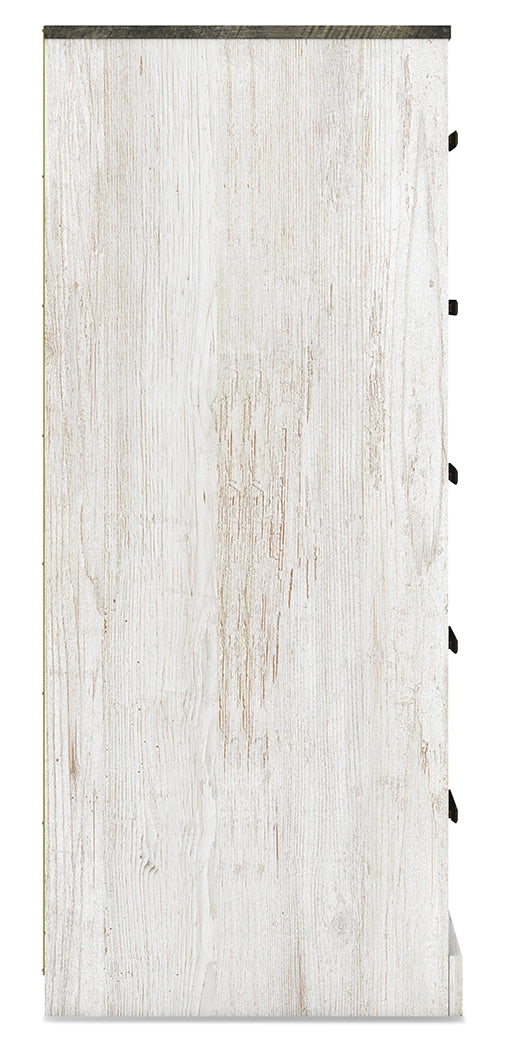 Shawburn 3-Piece Queen Panel Headboard with Dresser and Chest (Queen Crossbuck Panel Headboard, Dresser, Chest of Drawers)