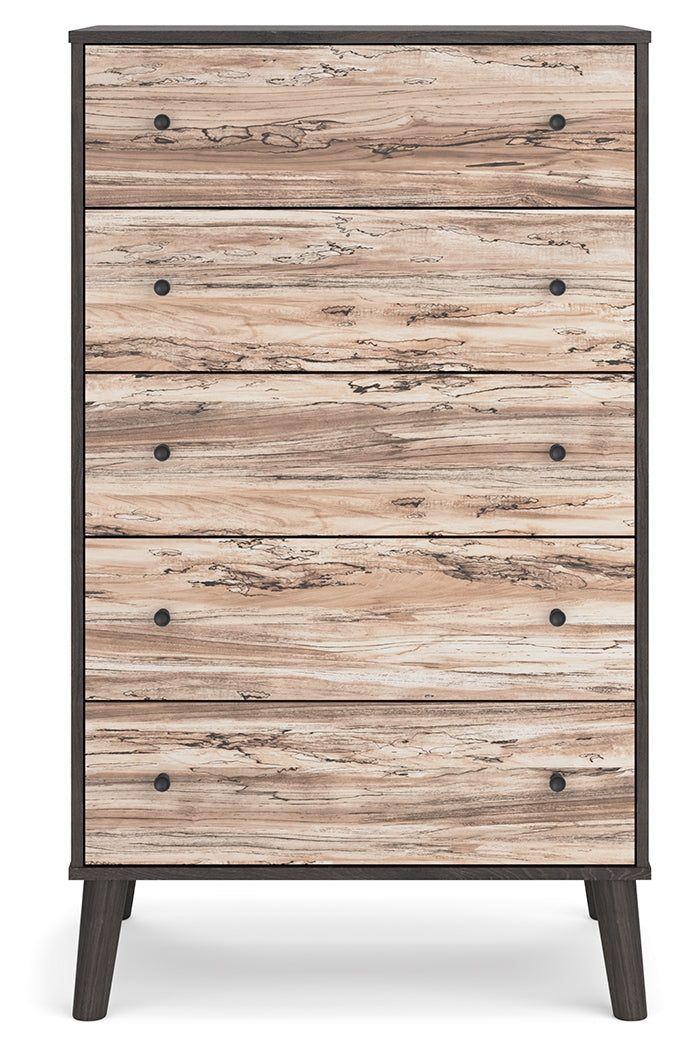 Piperton Chest of Drawers (Variation Color: Two-tone Brown/Charcoal)