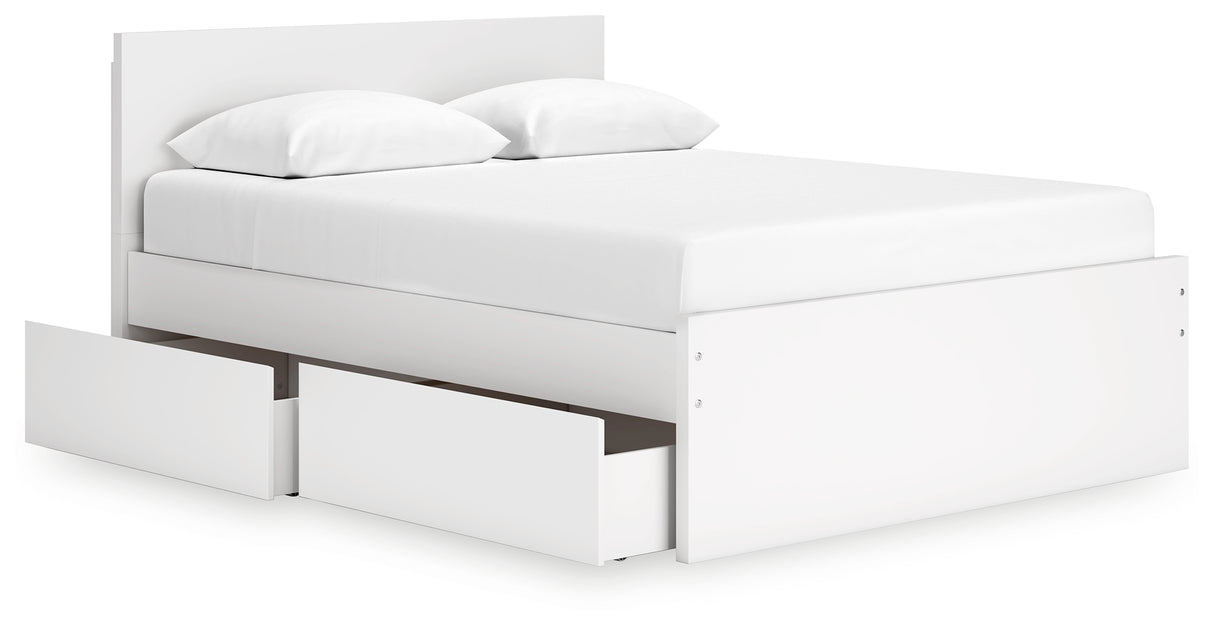 Onita Queen Panel Platform Bed with 1 Side Storage (Bed Size: Queen)