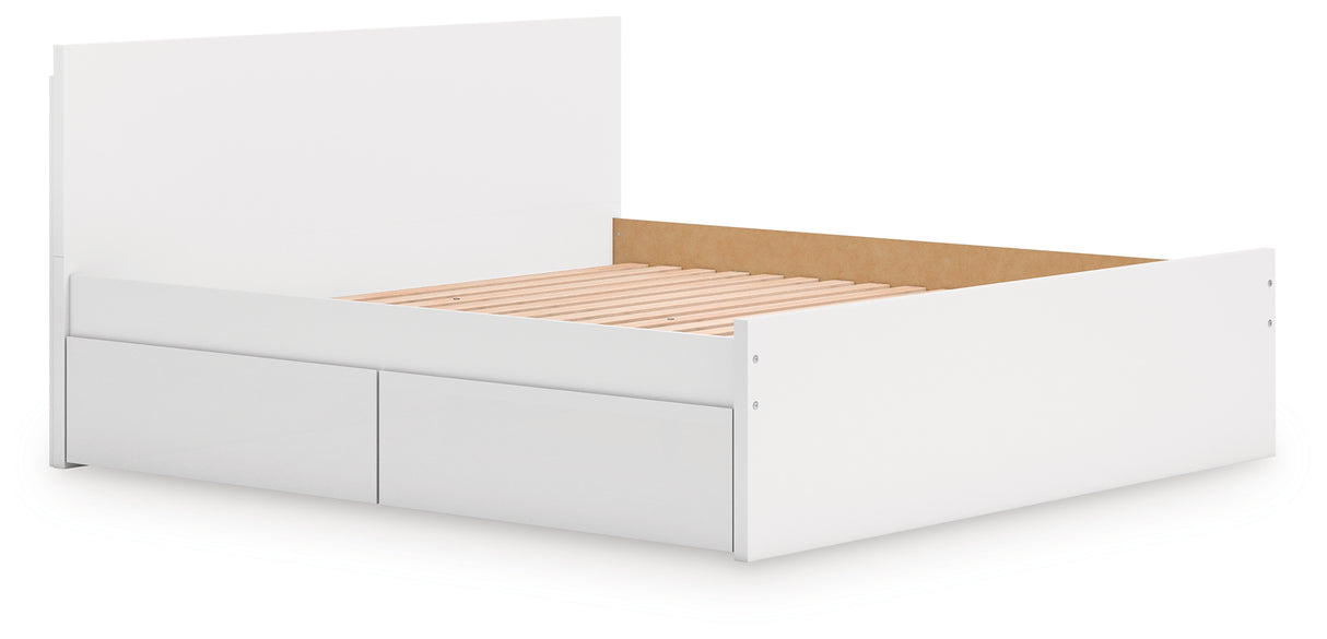 Onita King Panel Platform Bed with Storage (Bed Size: King)