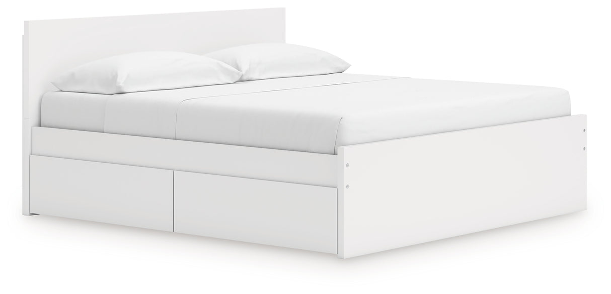 Onita King Panel Platform Bed with Storage (Bed Size: King)