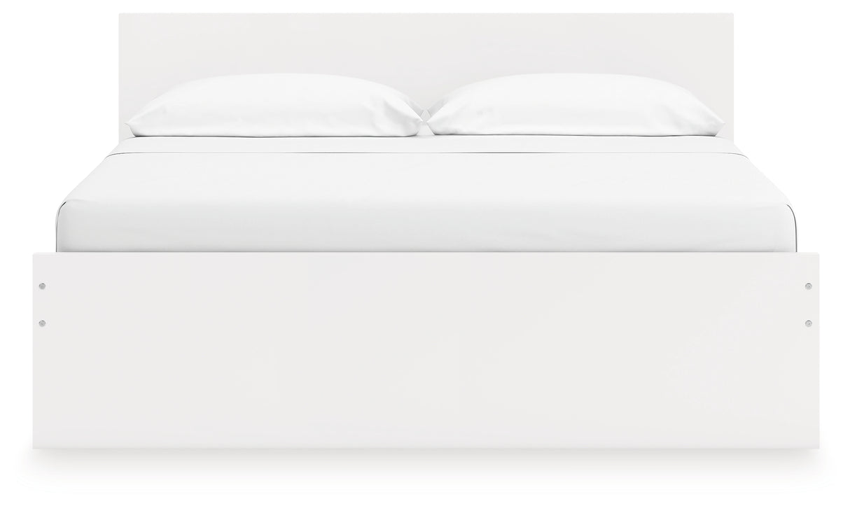 Onita King Panel Platform Bed with 2 Side Storage