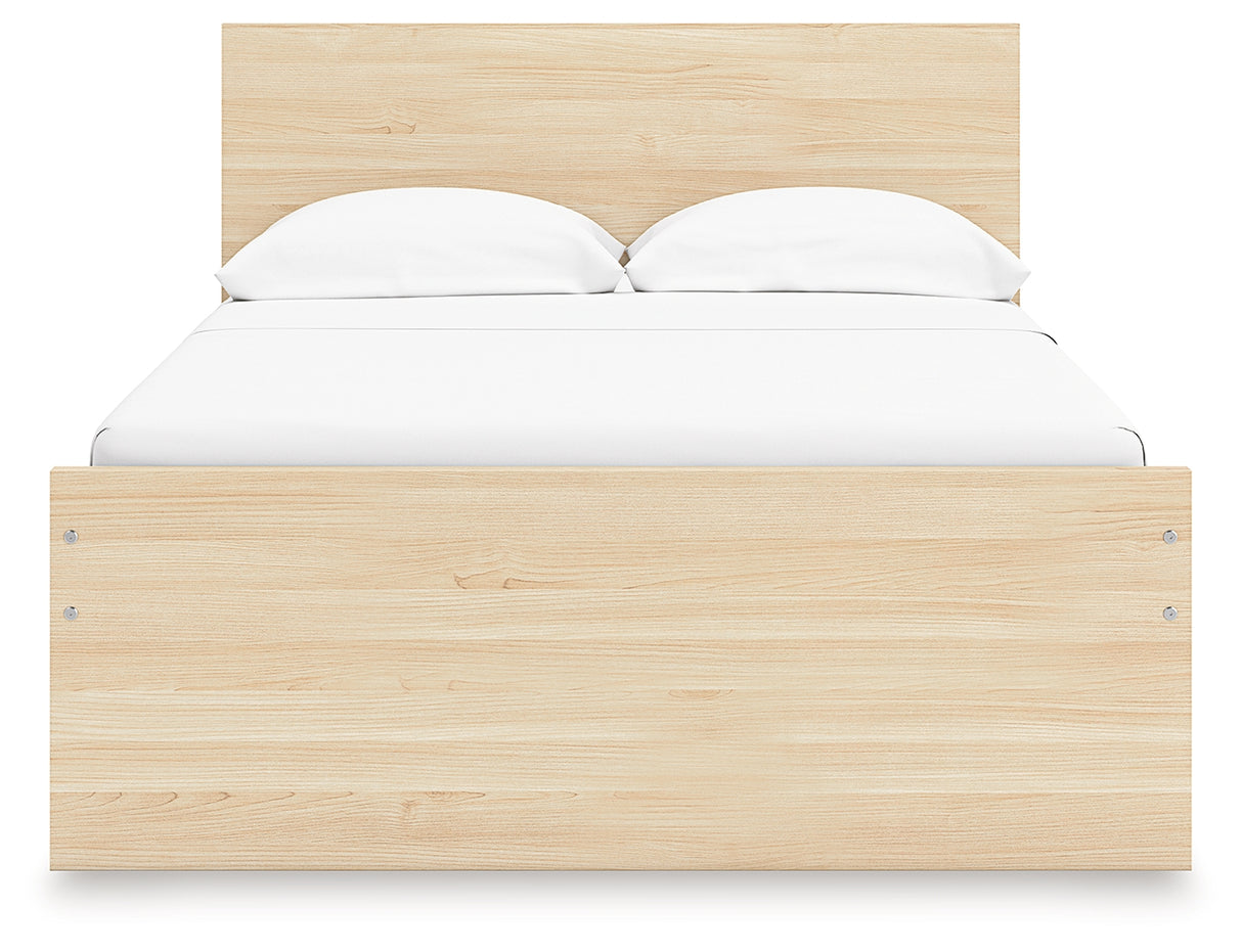 Onita Full Panel Platform Bed with 1 Side Storage