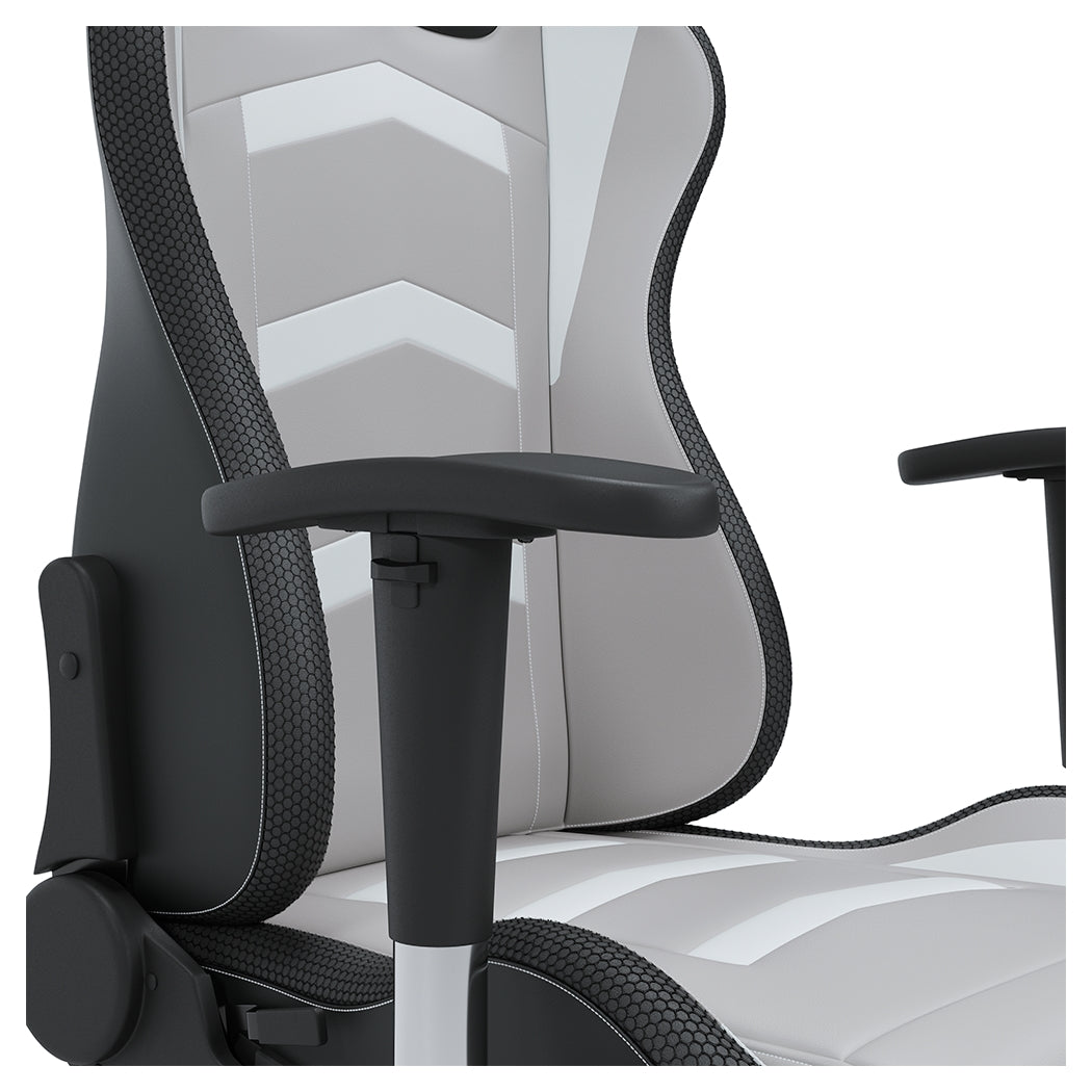 Lynxtyn Home Office Desk Chair (Color: White/Gray)