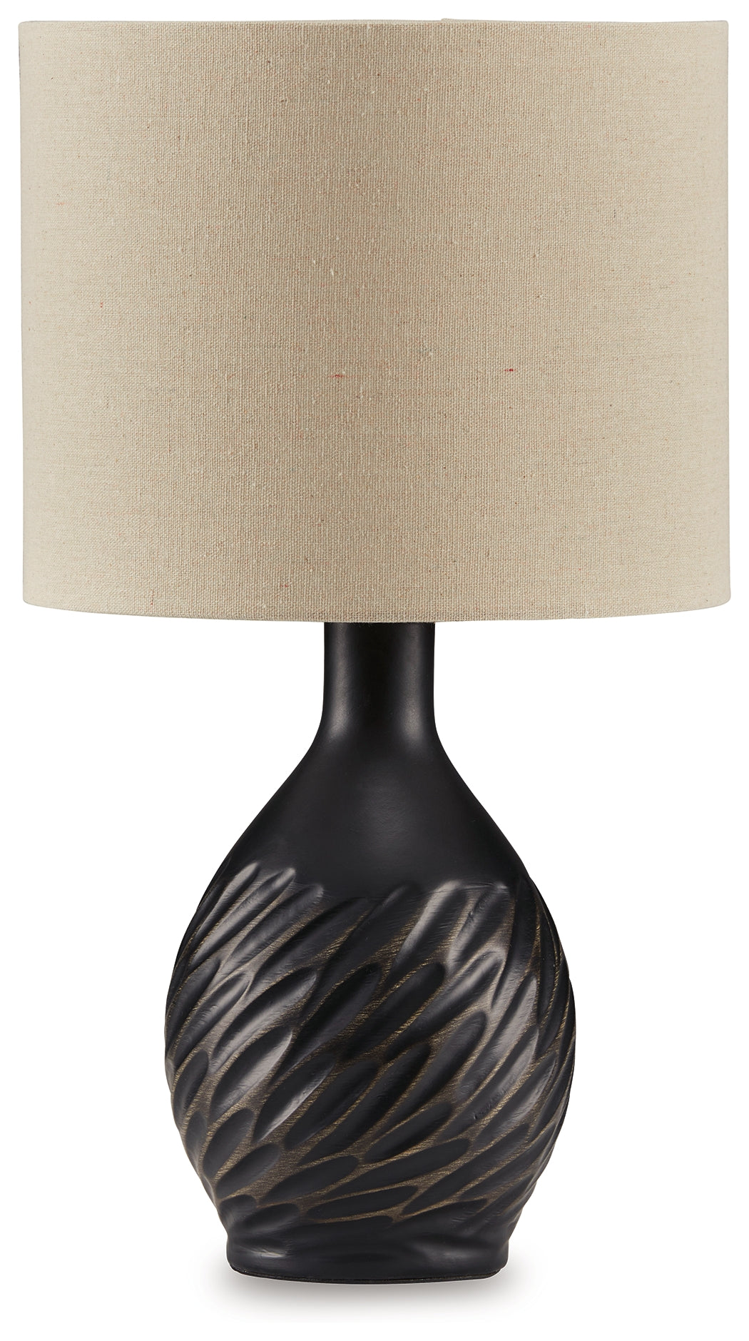 Garinton Table Lamp (Color: Black)
