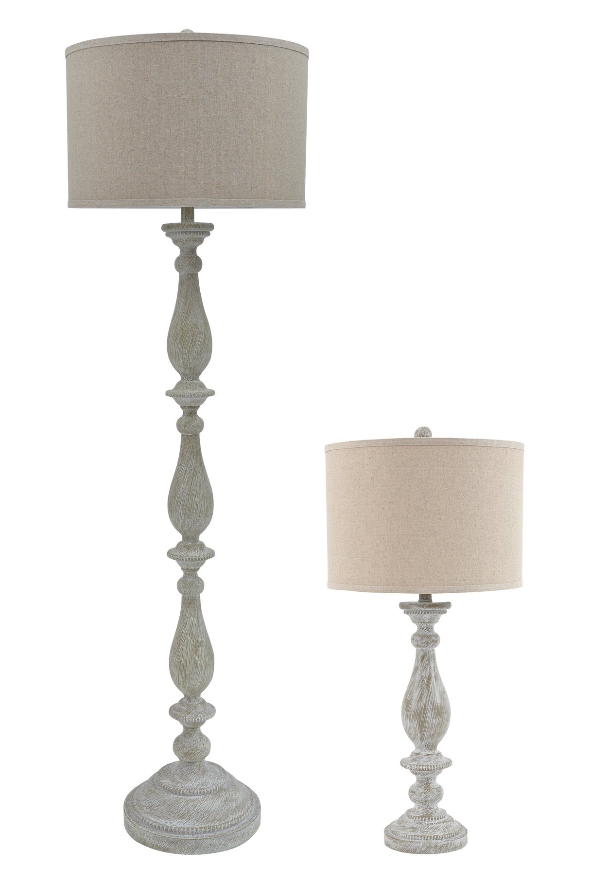 Bernadate 2-Piece Floor Lamp with 2 Table Lamps Set (Table Lamp (Set of 2), Floor Lamp)
