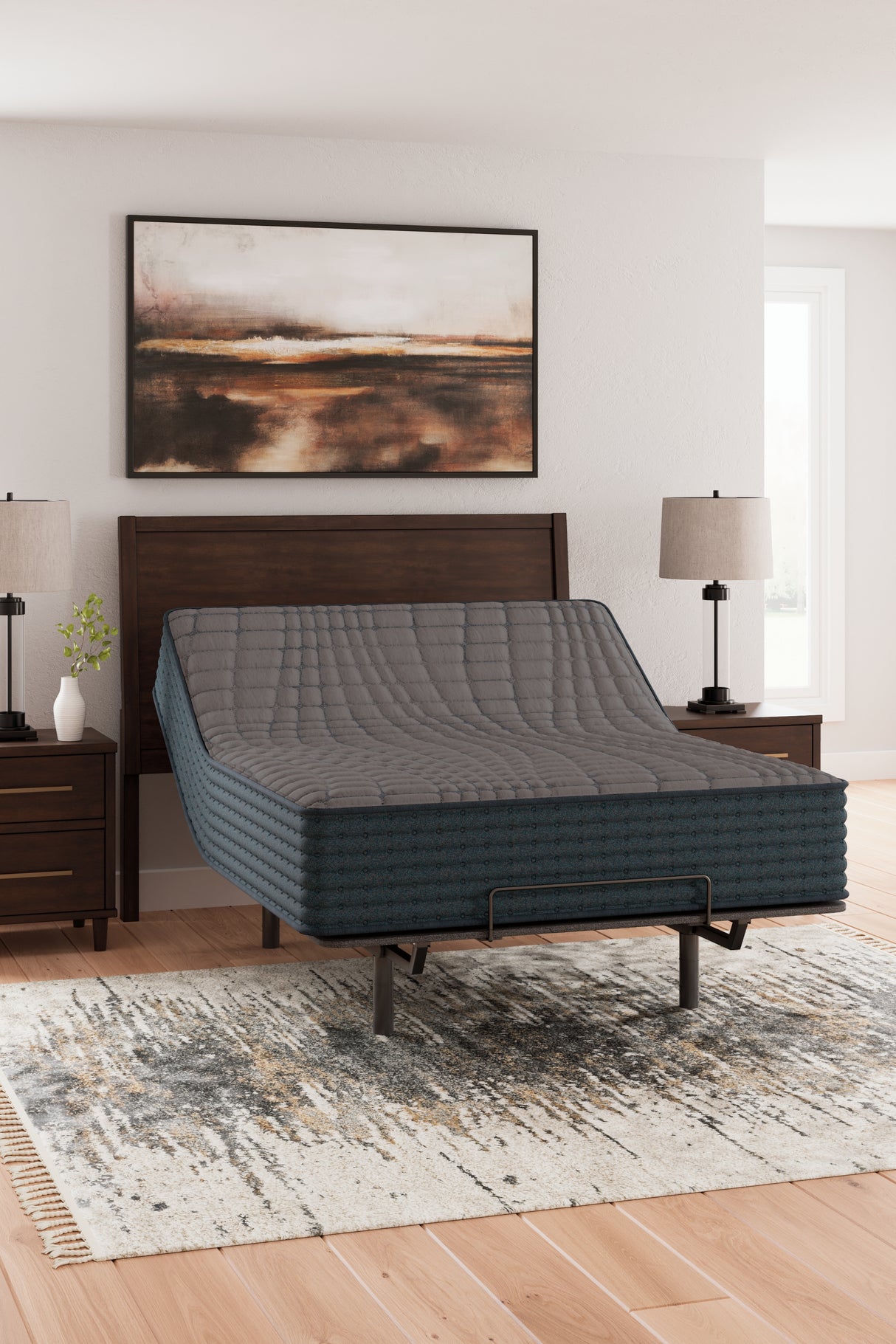 Gray 1200 Hybrid Queen Mattress (Bed Size: King)