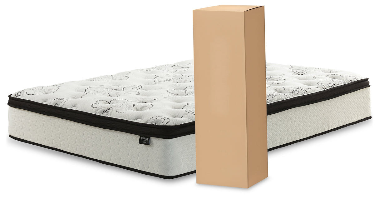 Socalle 2-Piece Twin Platform Bed with Mattress (Twin Platform Bed, Chime 12 Inch Hybrid Twin Mattress in a Box)