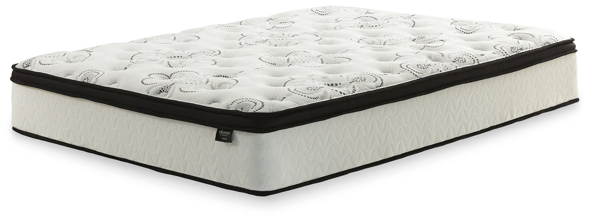 Dolante 2-Piece Queen Upholstered Bed with Mattress (Queen Upholstered Bed, Chime 12 Inch Hybrid Queen Mattress in a Box)