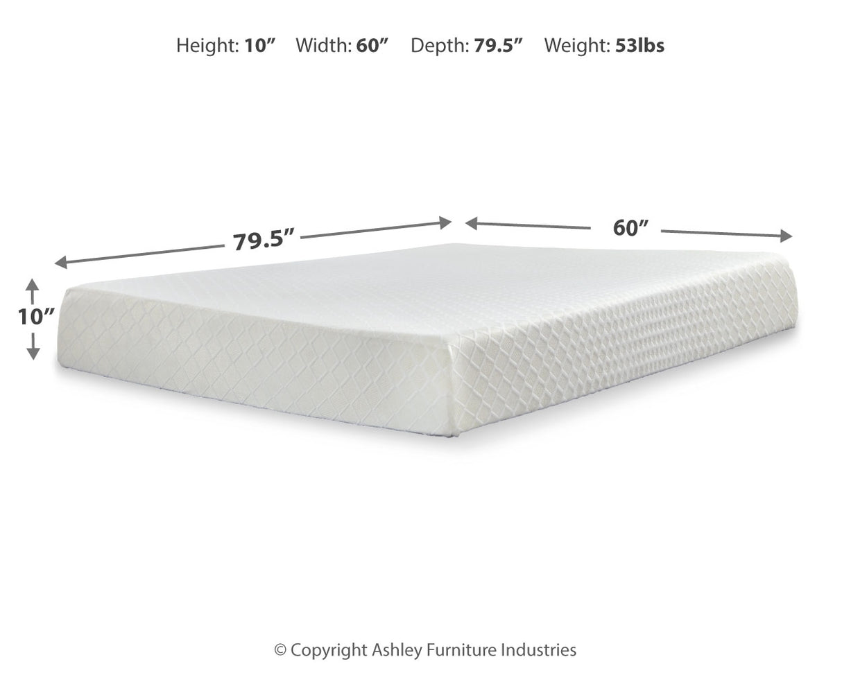 10 Inch Chime Memory Foam Twin Mattress in a Box (Bed Size: Queen)