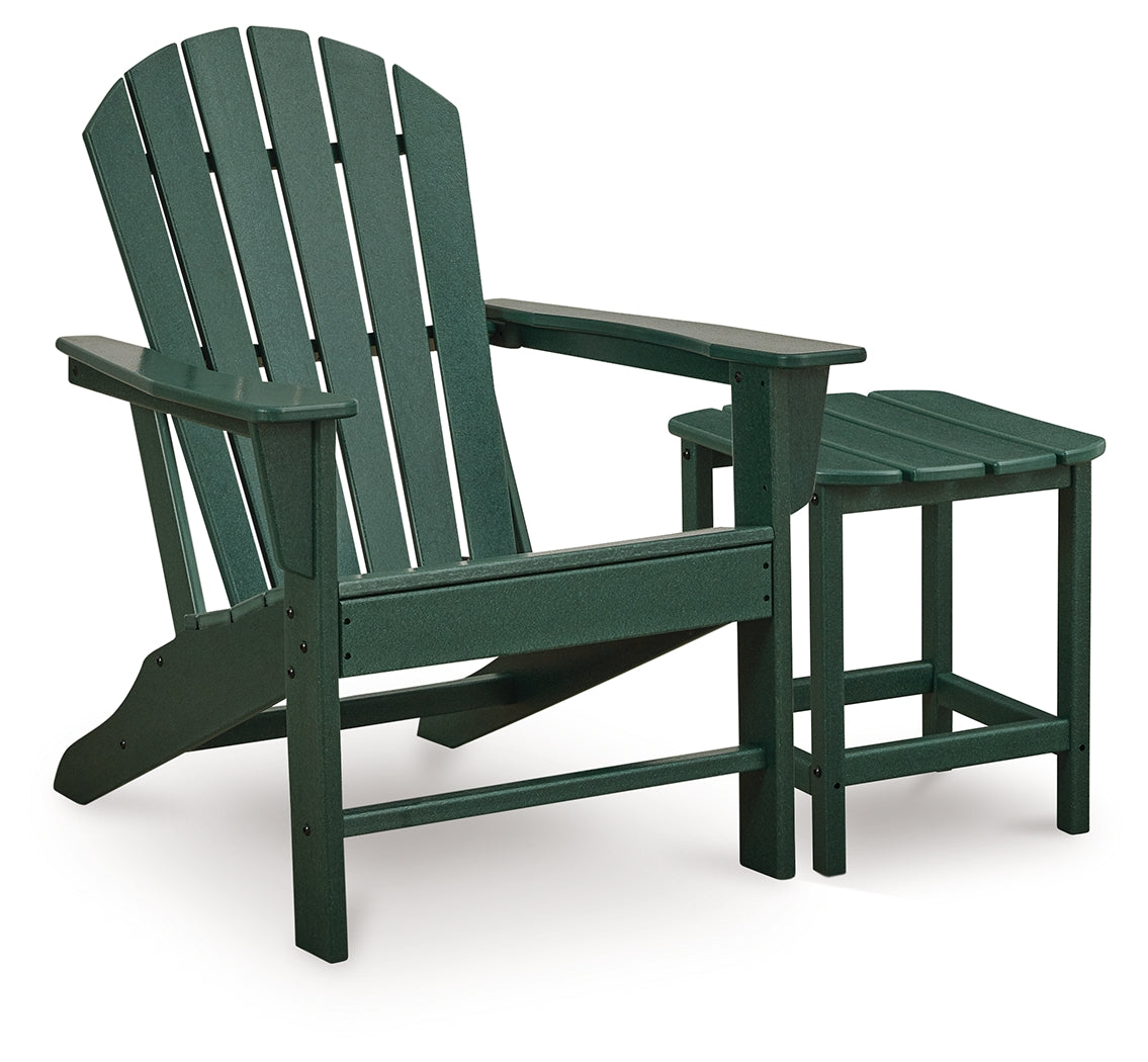 Sundown Shores 2-Piece Adirondack Chair with End table (Adirondack Chair, Outdoor End Table)
