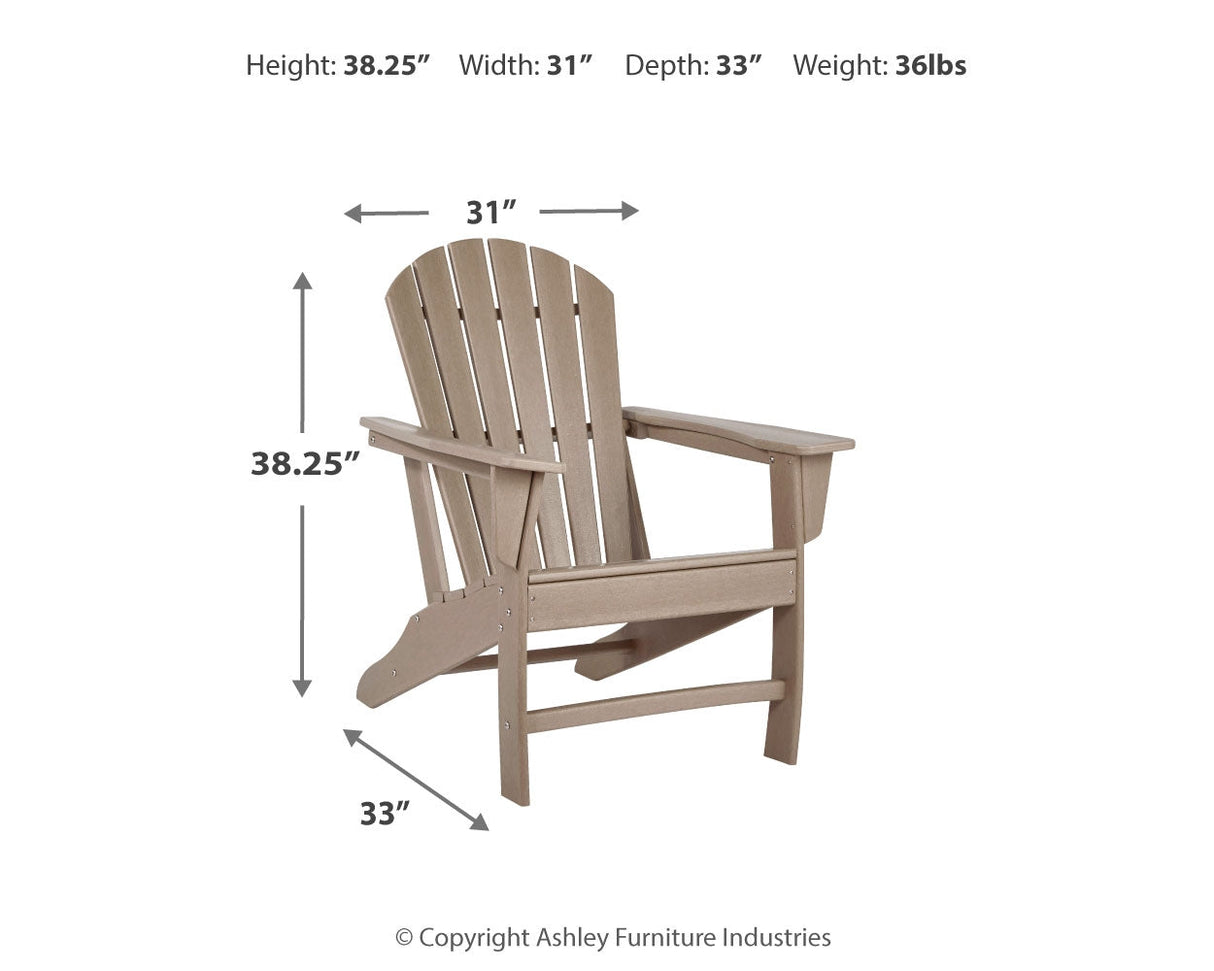 Sundown Treasure 4 Adirondack Chairs and Outdoor End Table
