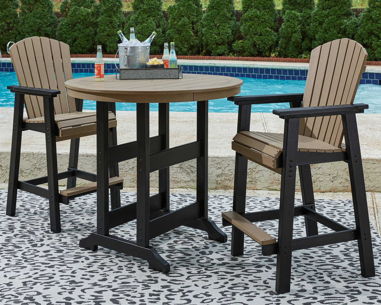 Fairen Trail 2-Piece Outdoor Bar Table and 2 Barstools (Bar Table, Barstool (Set of 2))