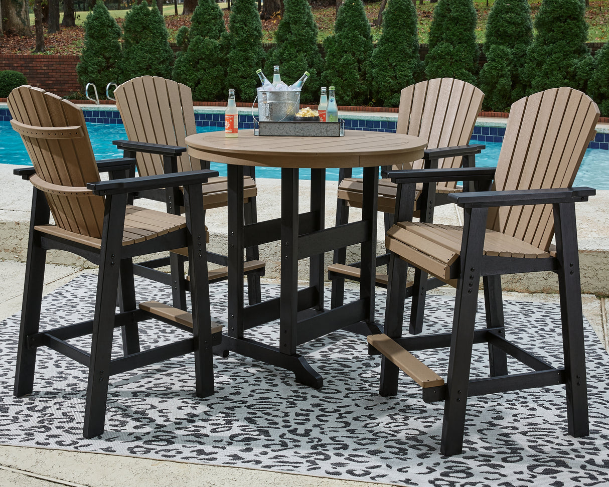Fairen Trail 3-Piece Outdoor Bar Table and 4 Barstools (Bar Table, Barstool (Set of 2), Barstool (Set of 2))