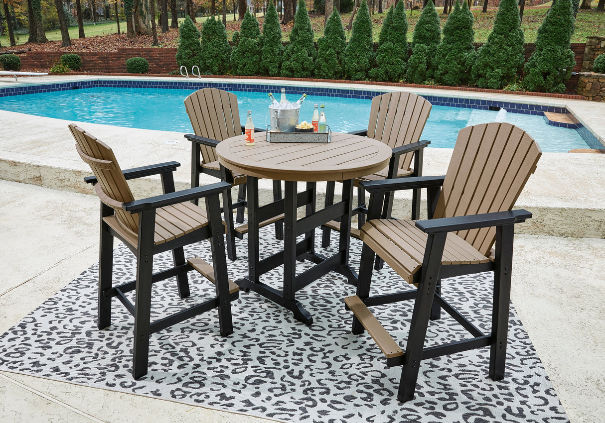 Fairen Trail 3-Piece Outdoor Bar Table and 4 Barstools (Bar Table, Barstool (Set of 2), Barstool (Set of 2))