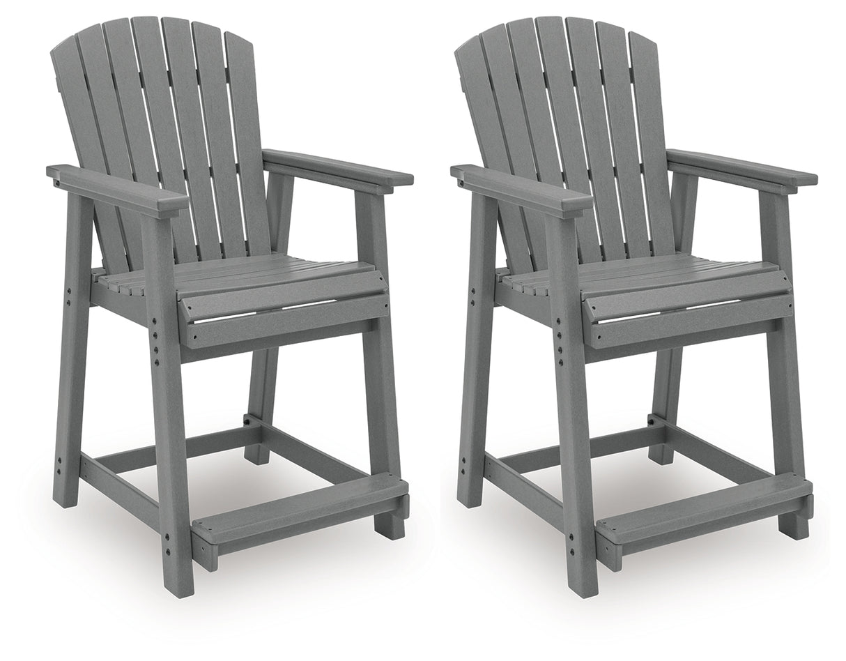 Sanctuary Beach Outdoor Counter Height Bar Stool (Set of 2)