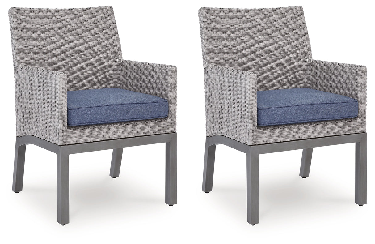Half Moon Beach Outdoor Arm Chair with Cushion (Set of 2)