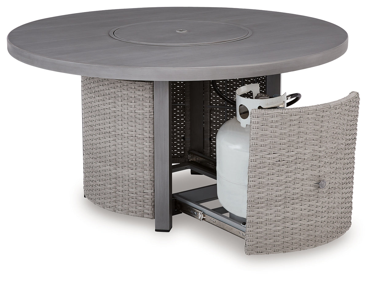 Half Moon Beach Outdoor Fire Pit Table