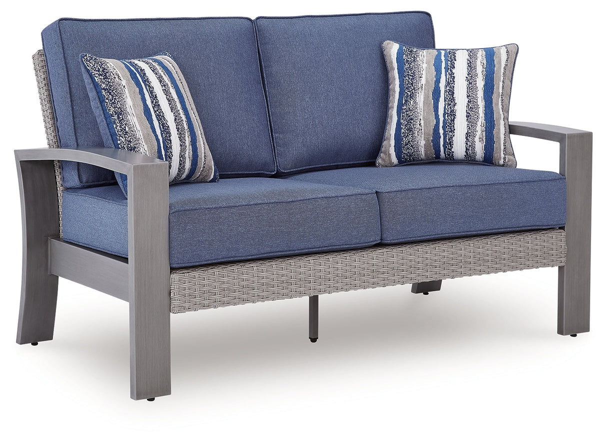 Half Moon Beach 2-Piece Outdoor Sofa and Loveseat