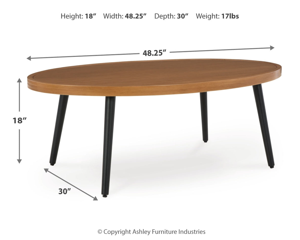 Horizon Hall Outdoor Sofa, 2 Lounge Chairs, Ottoman and Coffee Table