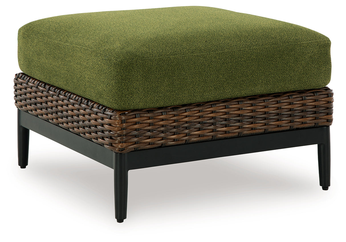 Horizon Hall Outdoor Ottoman with Cushion