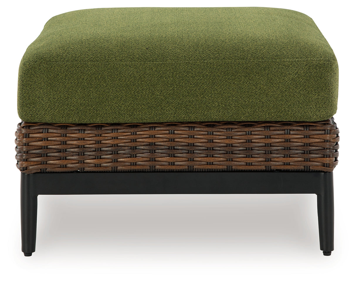 Horizon Hall Outdoor Ottoman with Cushion