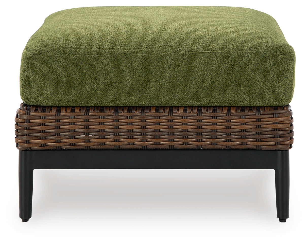 Horizon Hall Outdoor Ottoman with Cushion