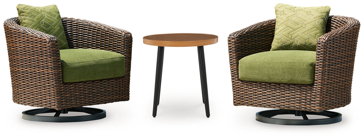 Horizon Hall 3-Piece 2 Lounge Chairs with End Table