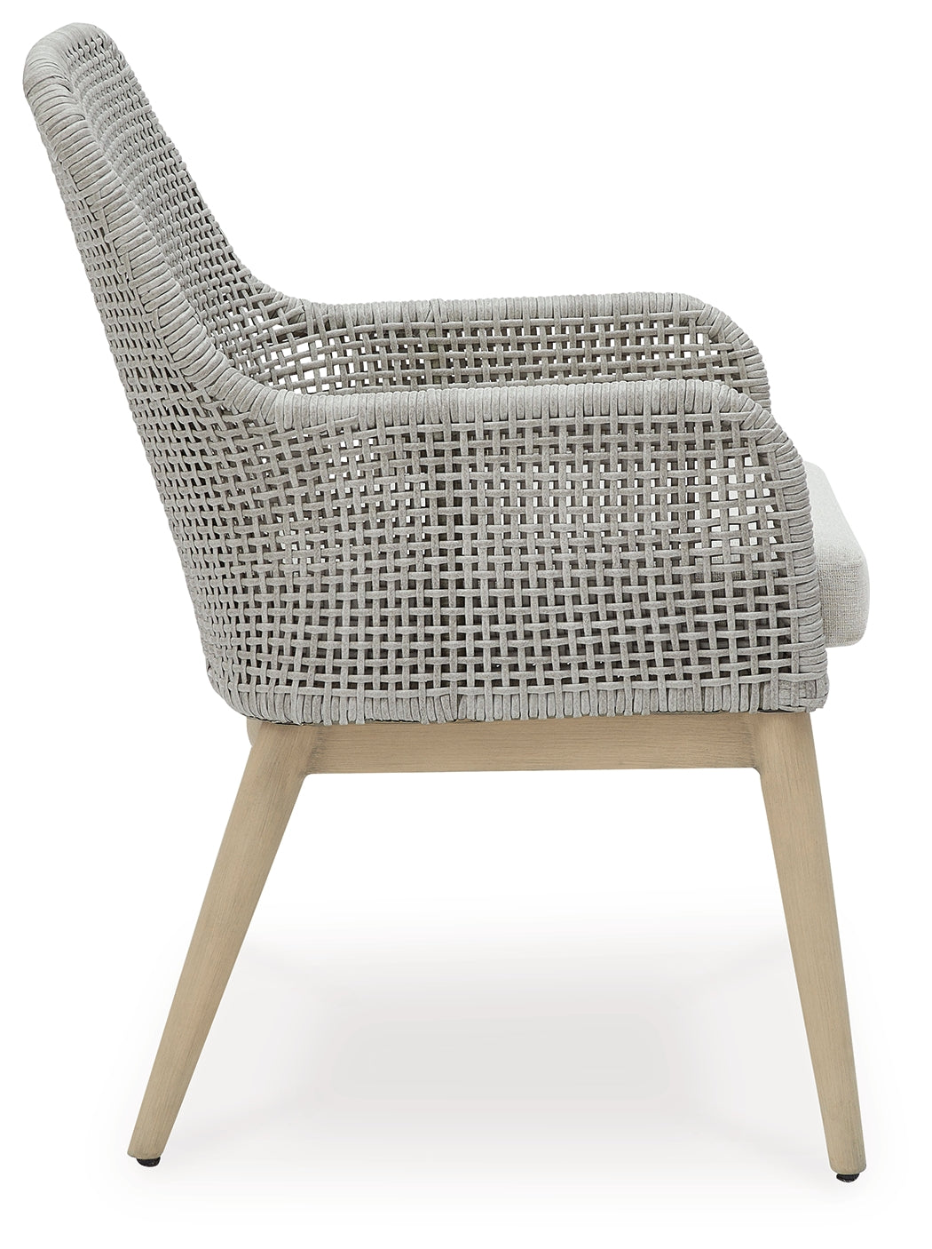 Seton Creek 2-Piece 2 Outdoor Chairs with End Table (Outdoor Dining Arm Chair (Set of 2), Outdoor End Table)