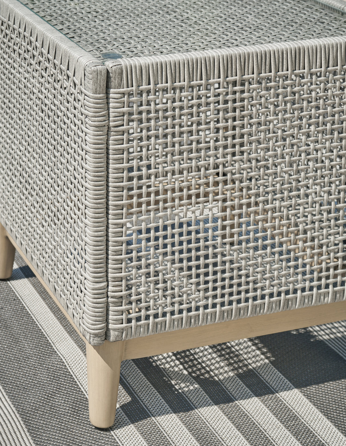 Seton Creek 3-Piece 2 Outdoor Lounge Chairs with End Table (Outdoor Swivel Lounge with Cushion, Outdoor Swivel Lounge with Cushion, Outdoor End Table)