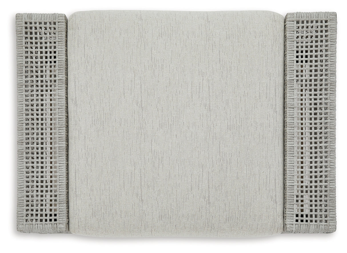 Seton Creek 2-Piece Outdoor Lounge Chair and Ottoman (Outdoor Swivel Lounge with Cushion, Outdoor Ottoman with Cushion)