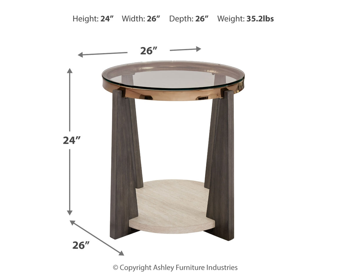 Frazwa 3-Piece Coffee Table with 2 End Tables (Coffee Table, End Table, End Table)