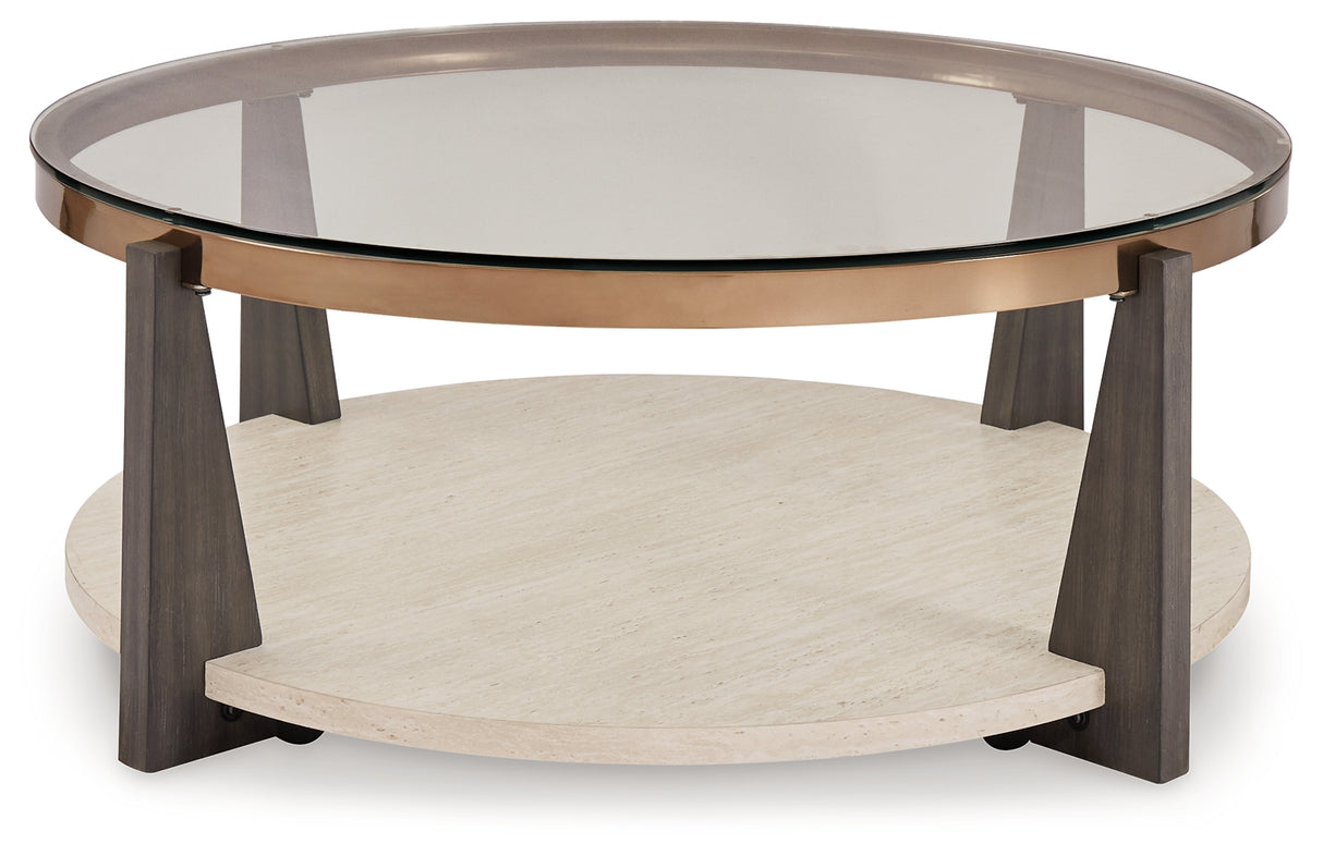 Frazwa 3-Piece Coffee Table with 2 End Tables (Coffee Table, End Table, End Table)