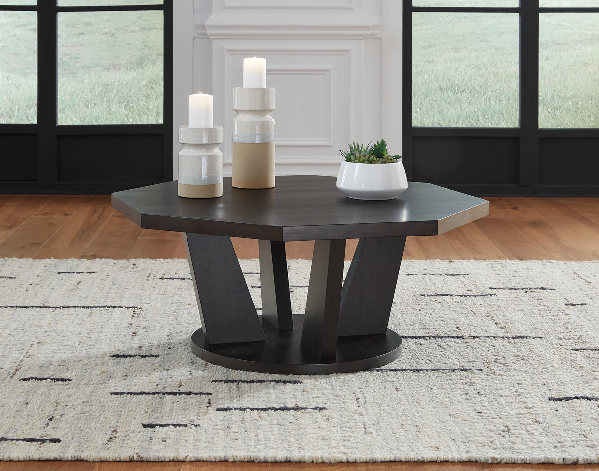 Chasinfield 2-Piece Coffee Table with 1 End Table (Coffee Table, End Table)