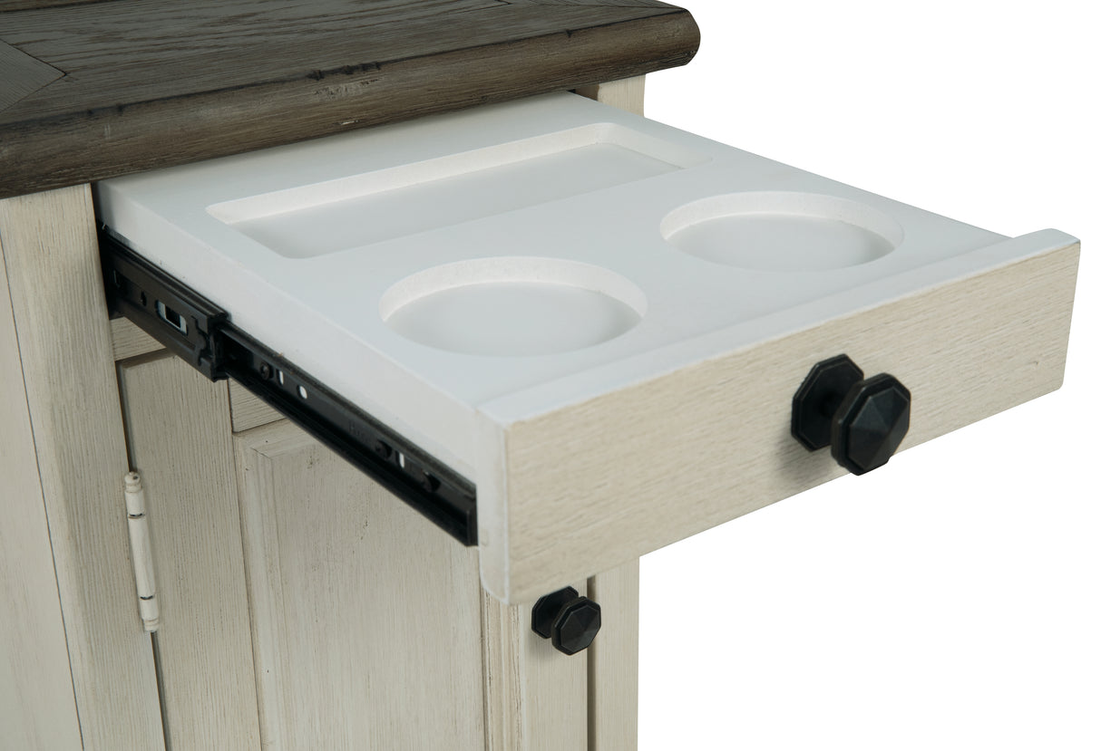 Bolanburg 2-Piece Coffee Table with 1 End Table (Coffee Table with Lift Top, Chairside End Table with USB Ports & Outlets)