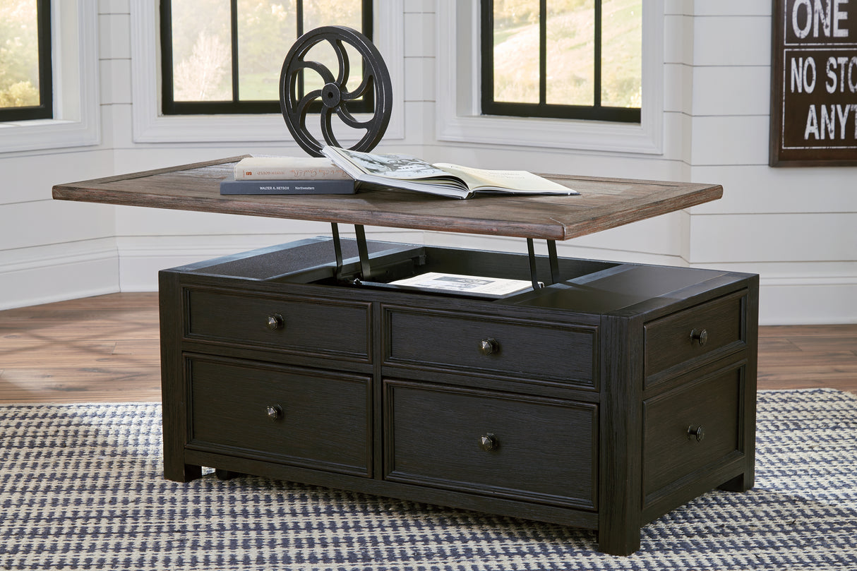 Tyler Creek 2-Piece Coffee Table with 1 End Table (Coffee Table with Lift Top, Chairside End Table)