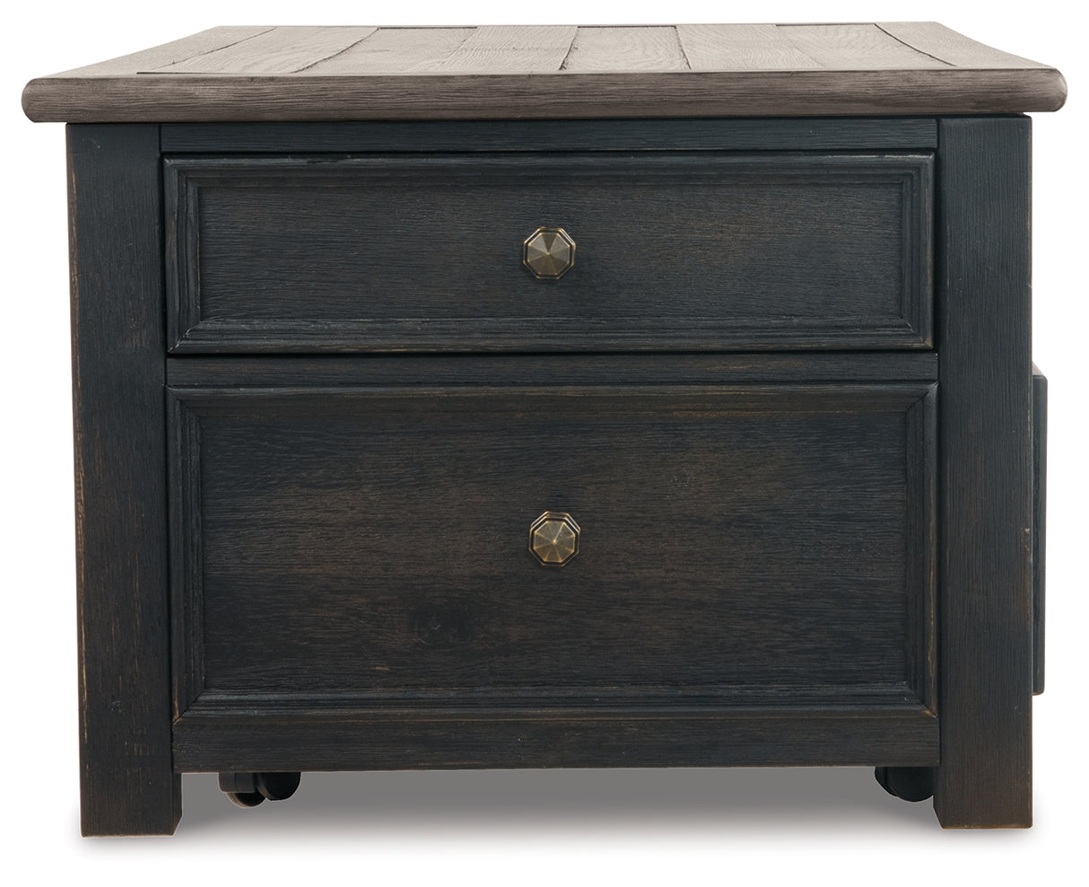 Tyler Creek Coffee Table and 2 End Tables with Console