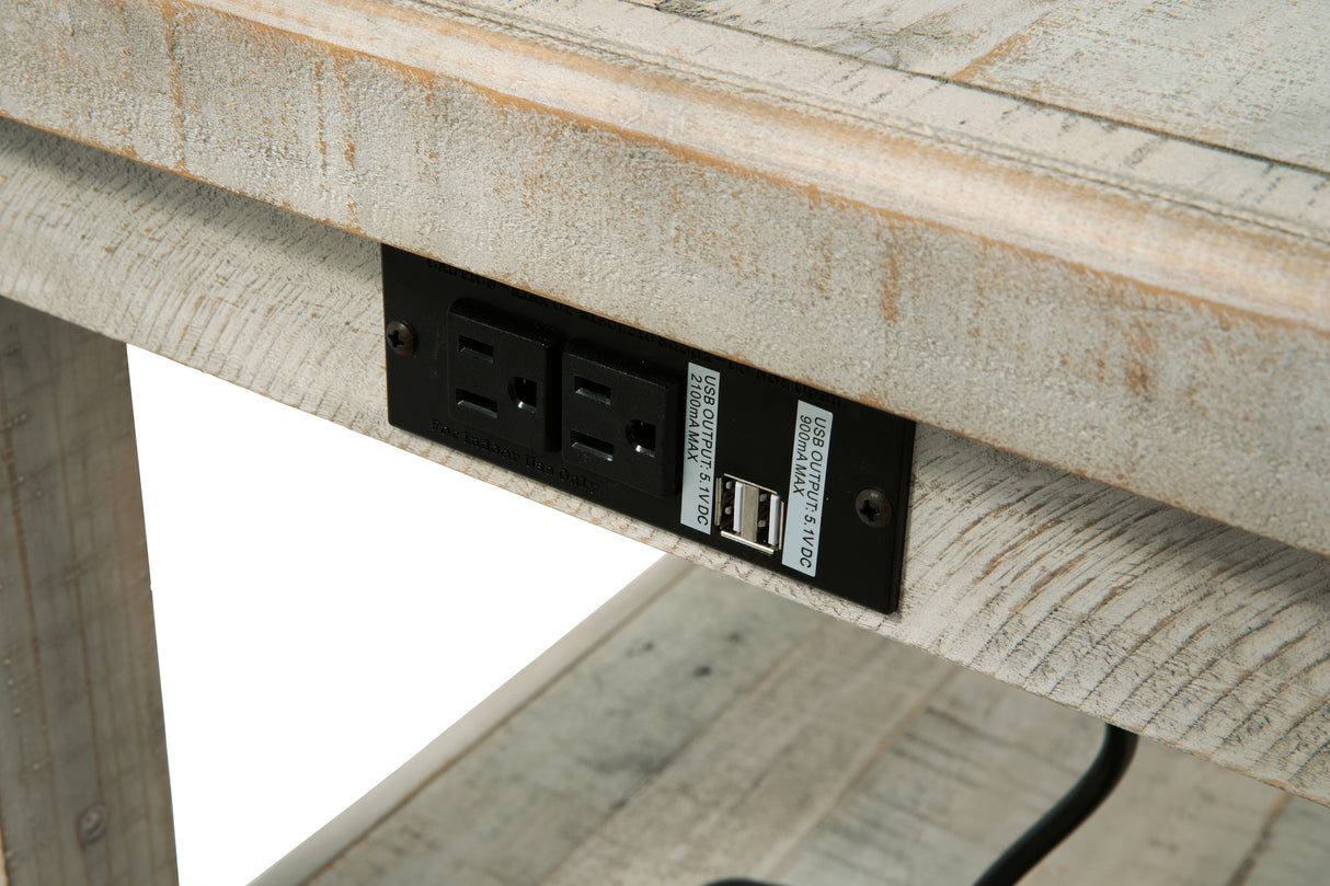 Carynhurst 3-Piece Coffee Table with 2 End Tables (Coffee Table with Lift Top, End Table, End Table)