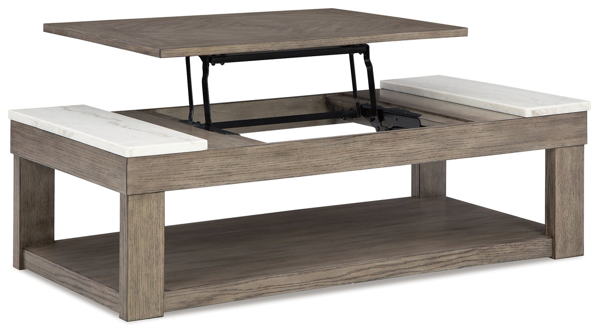 Loyaska 3-Piece Coffee Table with 2 End Tables (Lift-Top Coffee Table, End Table, End Table)