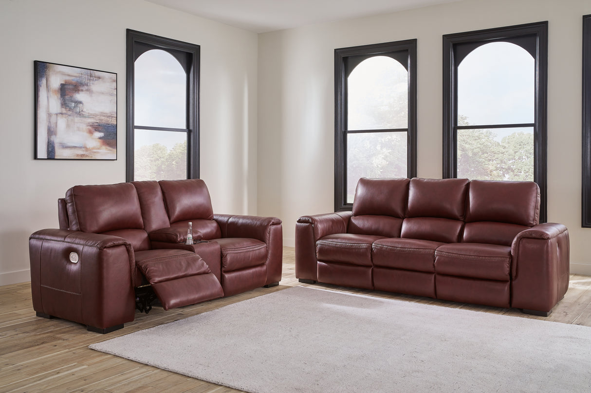Alessandro 2-Piece Sofa and Loveseat (Power Reclining Sofa, Power Reclining Loveseat with Console)