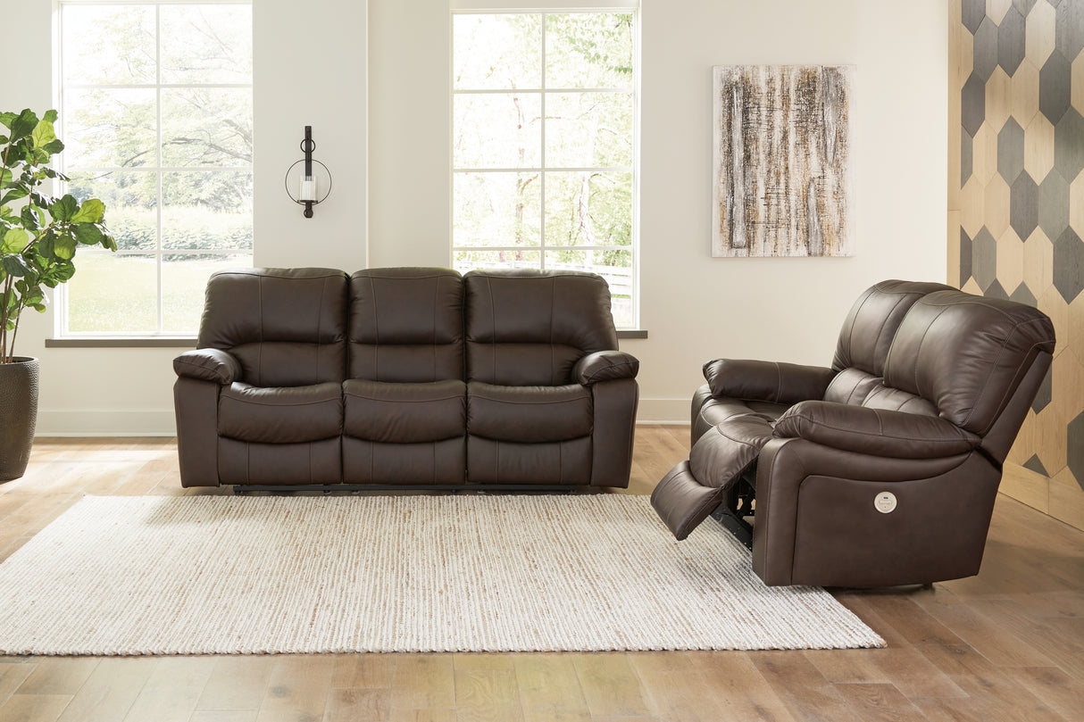 Leesworth 3-Piece Sofa, Loveseat and Recliner (Power Reclining Sofa, Power Reclining Loveseat, Power Recliner)